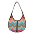 Multicoloured Geometric Half Moon Hobo Bag - Uncommongifts.in